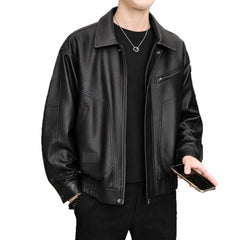 Photo: Napoli Leather-Look Biker Jacket | Seoden London — view 1