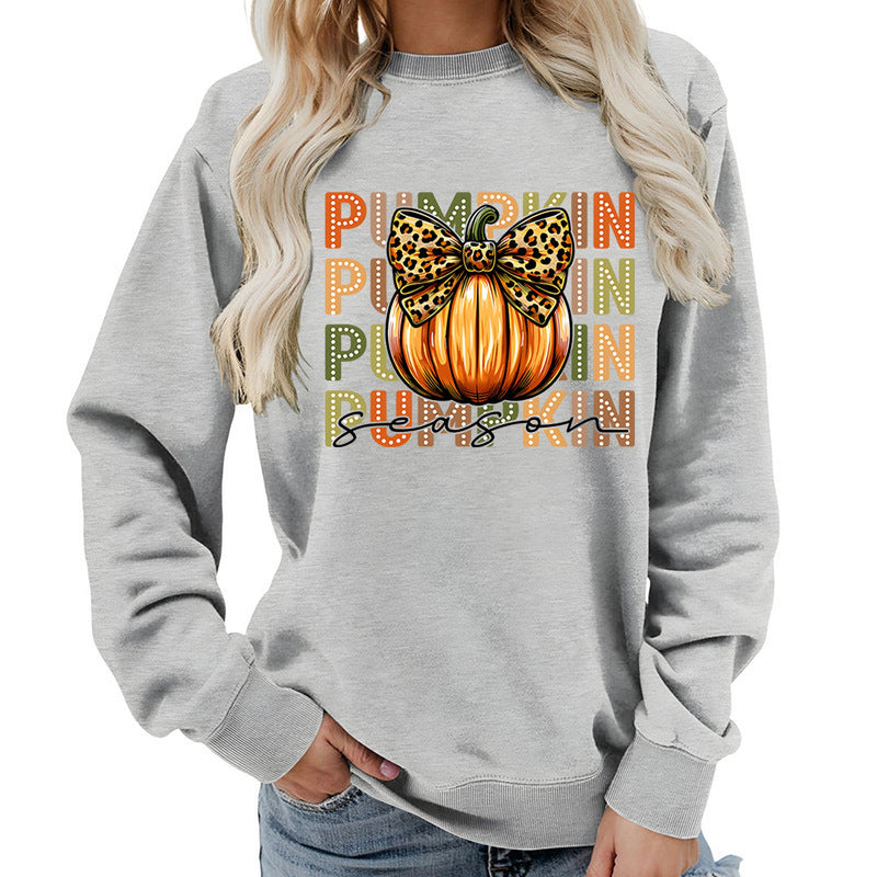 Photo: Pumpkin Spice Leopard Bow Sweatshirt | Seoden London