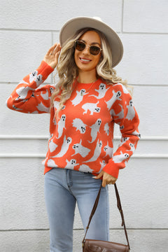 Photo: Edinburgh Ghost and Cat Knit Jumper | Seoden London — view 5