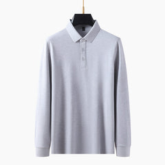 Photo: Capri Notch-Collar Long Sleeve Polo | Seoden London — view 6