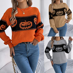 Photo: Pumpkin Band Colour-Block Jumper | Seoden London — view 8