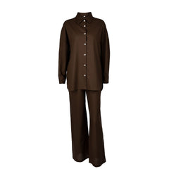 Photo: Women's Button-Up Cotton Pyjama Set | Seoden London — view 5