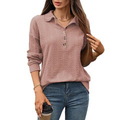 Photo: Sofia Relaxed Button-Collar Top | Seoden London — view 2