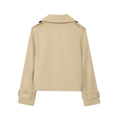 Photo: Belgravia Cropped Double-Breasted Trench Jacket | Seoden London — view 2