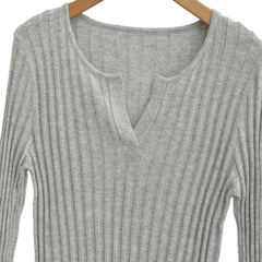 Photo: Bergamo Ribbed Notch-Neck Knit Top | Seoden London — view 4