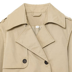 Photo: Belgravia Cropped Double-Breasted Trench Jacket | Seoden London — view 3