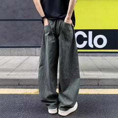 Photo: Men's Khaki Green Cotton Cargo Trousers | Seoden London — view 4