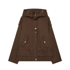Photo: Lyon Drawstring Hooded Utility Jacket | Seoden London — view 4