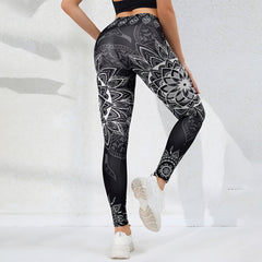 Photo: Sakura Mandala-Print Leggings | Seoden London — view 4
