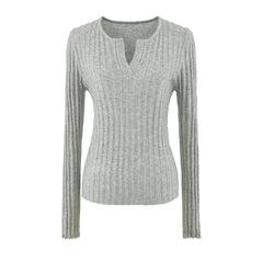 Photo: Bergamo Ribbed Notch-Neck Knit Top | Seoden London — view 5