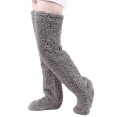 Photo: Fuzzy Over-the-Knee Bed Socks | Seoden London — view 2