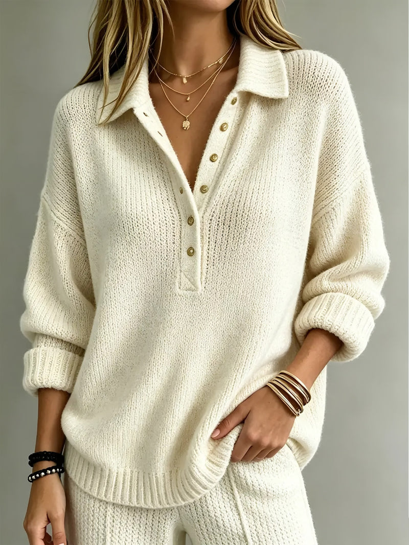 Photo: Cortina Polo-Collar Knit Jumper | Seoden London