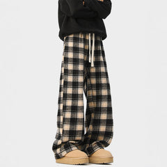 Photo: Tartan Fleece-Lined Drawstring Trousers | Seoden London — view 8