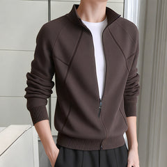 Photo: Genoa Zip-Up Stand-Collar Knit Jacket | Seoden London — view 9