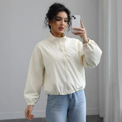 Photo: Covent Garden Stand-Collar Cropped Rain Jacket | Seoden London — view 3