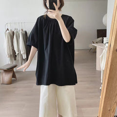 Photo: Women's Plus Size Pleated Cotton Blouse | Seoden London — view 6