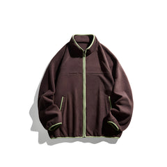 Photo: Men's Colour Block Sherpa Fleece Jacket | Seoden London — view 2