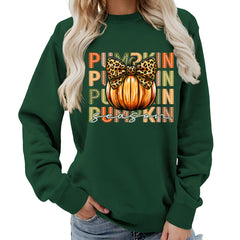 Photo: Pumpkin Spice Leopard Bow Sweatshirt | Seoden London — view 2