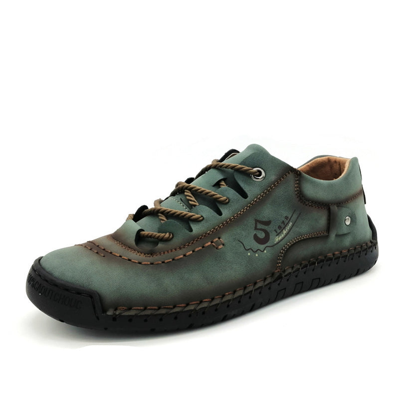 Photo: Lisbon Stitched Moccasin-Toe Casual Shoes | Seoden London
