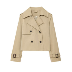 Photo: Belgravia Cropped Double-Breasted Trench Jacket | Seoden London — view 5