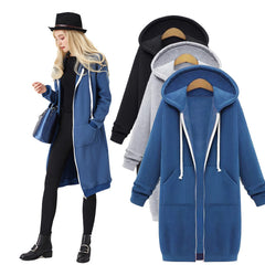 Photo: Oslo Longline Fleece-Lined Zip Hoodie | Seoden London — view 2