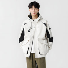 Photo: Kendal Colour-Block Hooded Utility Jacket | Seoden London — view 3