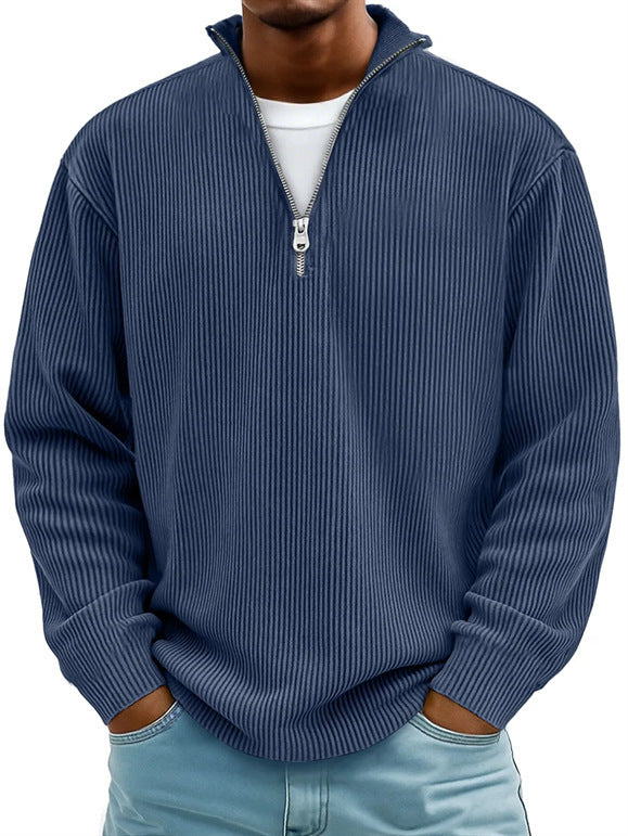 Photo: Lorenzo Ribbed Half-Zip Jumper | Seoden London
