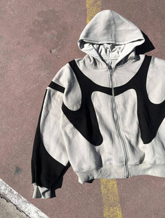 Photo: Shibuya Colour-Block Zip Hoodie | Seoden London — view 7