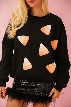 Photo: Pumpkin Sparkle Sequin Sweatshirt | Seoden London — view 10