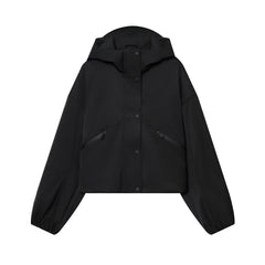 Photo: Portobello Cropped Hooded Rain Jacket | Seoden London — view 5