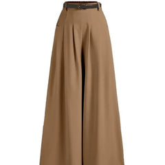 Photo: Toscana Pleated Wide-Leg Trousers | Seoden London — view 1