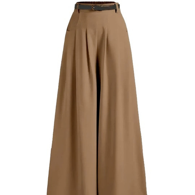 Photo: Toscana Pleated Wide-Leg Trousers | Seoden London