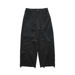 Photo: Men's Washed Cotton Wide Leg Chinos | Seoden London — view 3