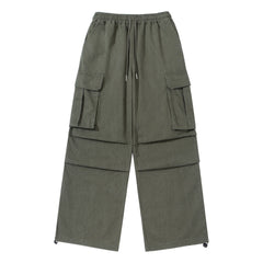 Photo: Men's Pleated Wide Leg Cargo Trousers | Seoden London — view 7