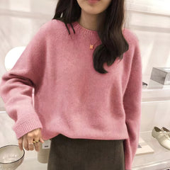 Photo: Women's Fine Knit Crew Neck Jumper | Seoden London — view 9
