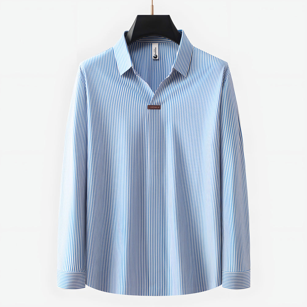 Photo: Pin-Collar Long Sleeve Polo | Seoden London