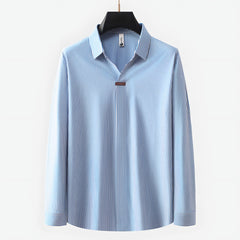 Photo: Pin-Collar Long Sleeve Polo | Seoden London — view 1