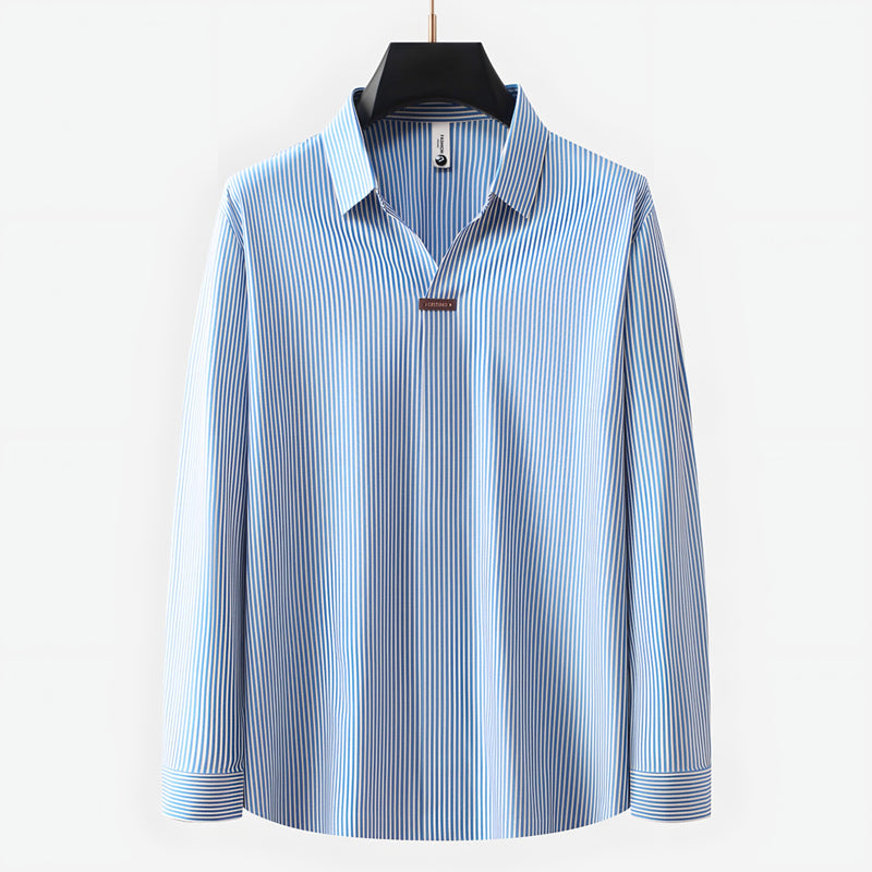 Photo: Pin-Collar Long Sleeve Polo | Seoden London