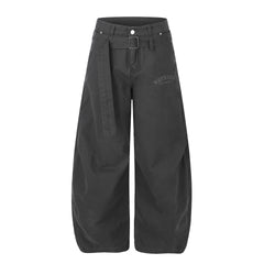 Photo: Women's Belted Wide Leg Cargo Trousers | Seoden London — view 2