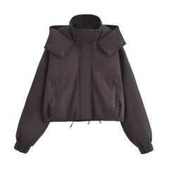 Photo: Sapporo Cropped Hooded Utility Jacket | Seoden London — view 5