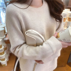 Photo: Women's Fine Knit Crew Neck Jumper | Seoden London — view 3