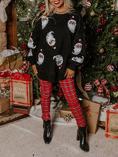 Photo: Noel Sequin Santa Sweatshirt | Seoden London — view 2