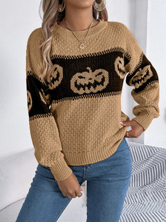 Photo: Pumpkin Band Colour-Block Jumper | Seoden London — view 6