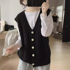 Photo: Women's V Neck Cable Knit Cardigan | Seoden London — view 4