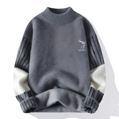 Photo: Bruges Colour-Block Mock-Neck Knit | Seoden London — view 2