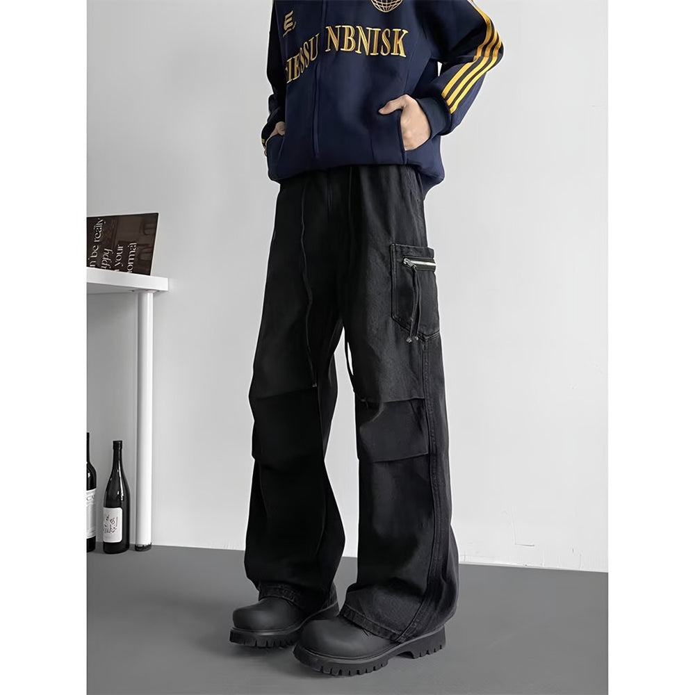 Photo: Men's Wide Leg Cargo Jeans | Seoden London
