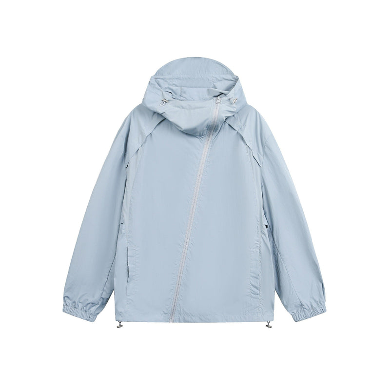 Photo: Hebden Asymmetric-Zip Hooded Windbreaker | Seoden London