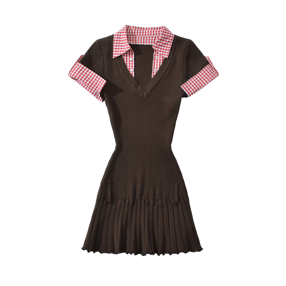Photo: Women's Collared Knitted Jumper Dress | Seoden London