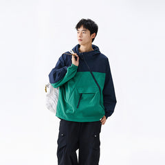 Photo: Hakone Diagonal-Zip Colour-Block Anorak | Seoden London — view 2