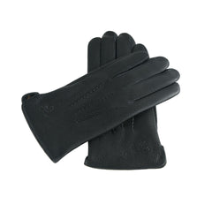 Photo: Regent Leather-Look Wool-Lined Gloves | Seoden London — view 5